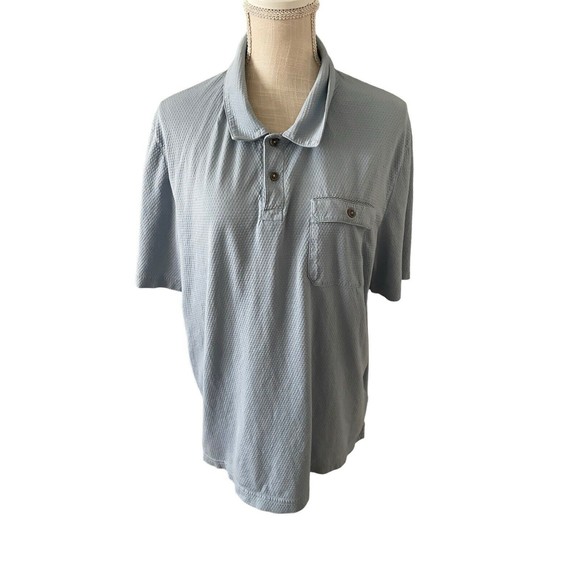Ted Baker London Chard Textured Pocket Polo Light‎ Blue Size 7 - Picture 1 of 7